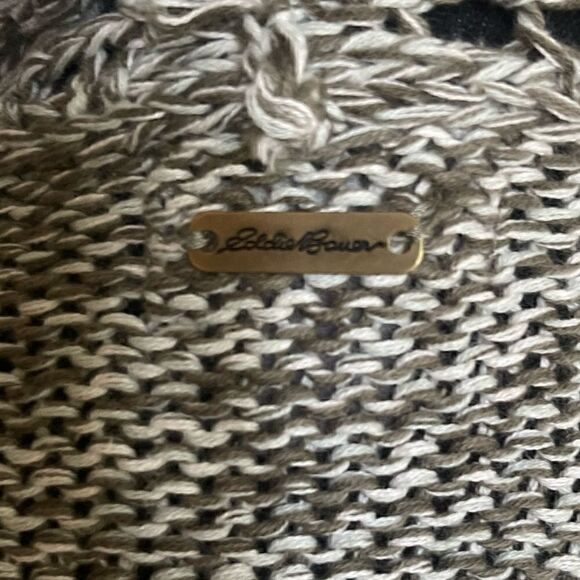 Eddie Bauer knit Duster sz M green - Picture 3 of 4